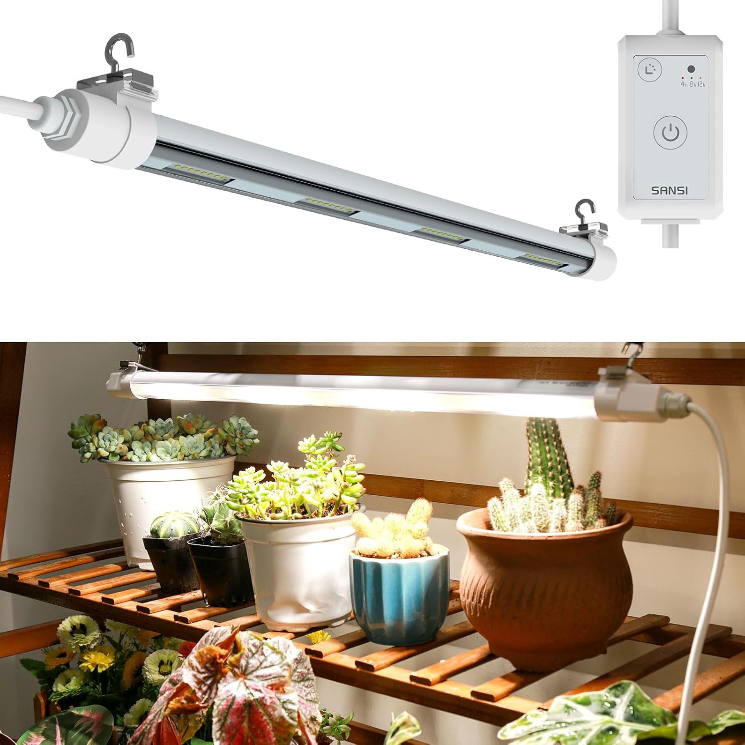 Detalle de SANSI LED grow light strip, 2 ft