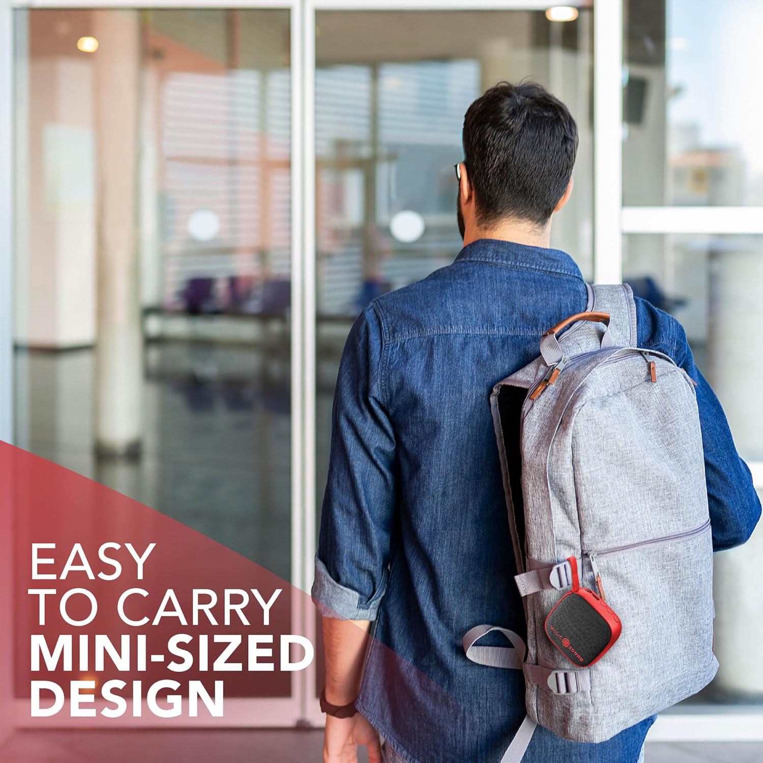 Thumbnail 6 de Music Sound MINI speaker Bluetooth compatto da 3 W, fino a 4 ore – Rosso