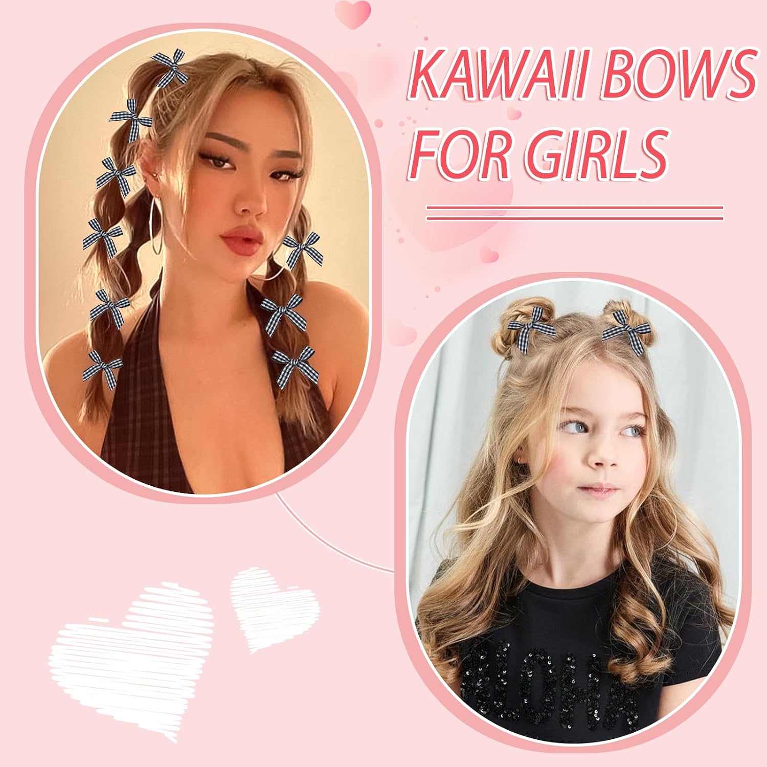 Detalle de SAWINDA Mini Hair Bow Clips 20-Piece