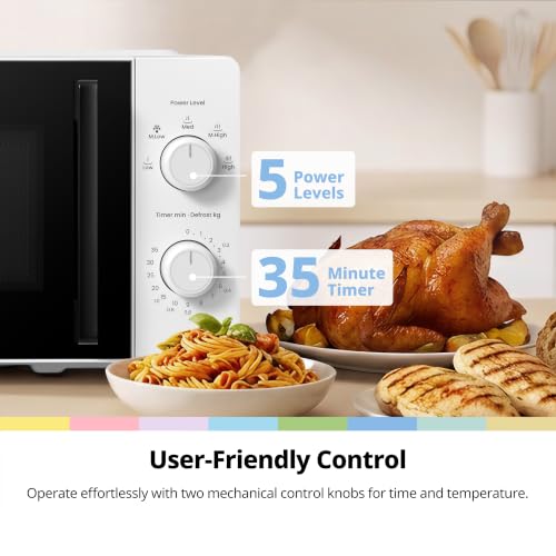 Detalle de COMFEE' 20L Compact White Microwave Oven (CMO-MM20L2NFPF(WH))