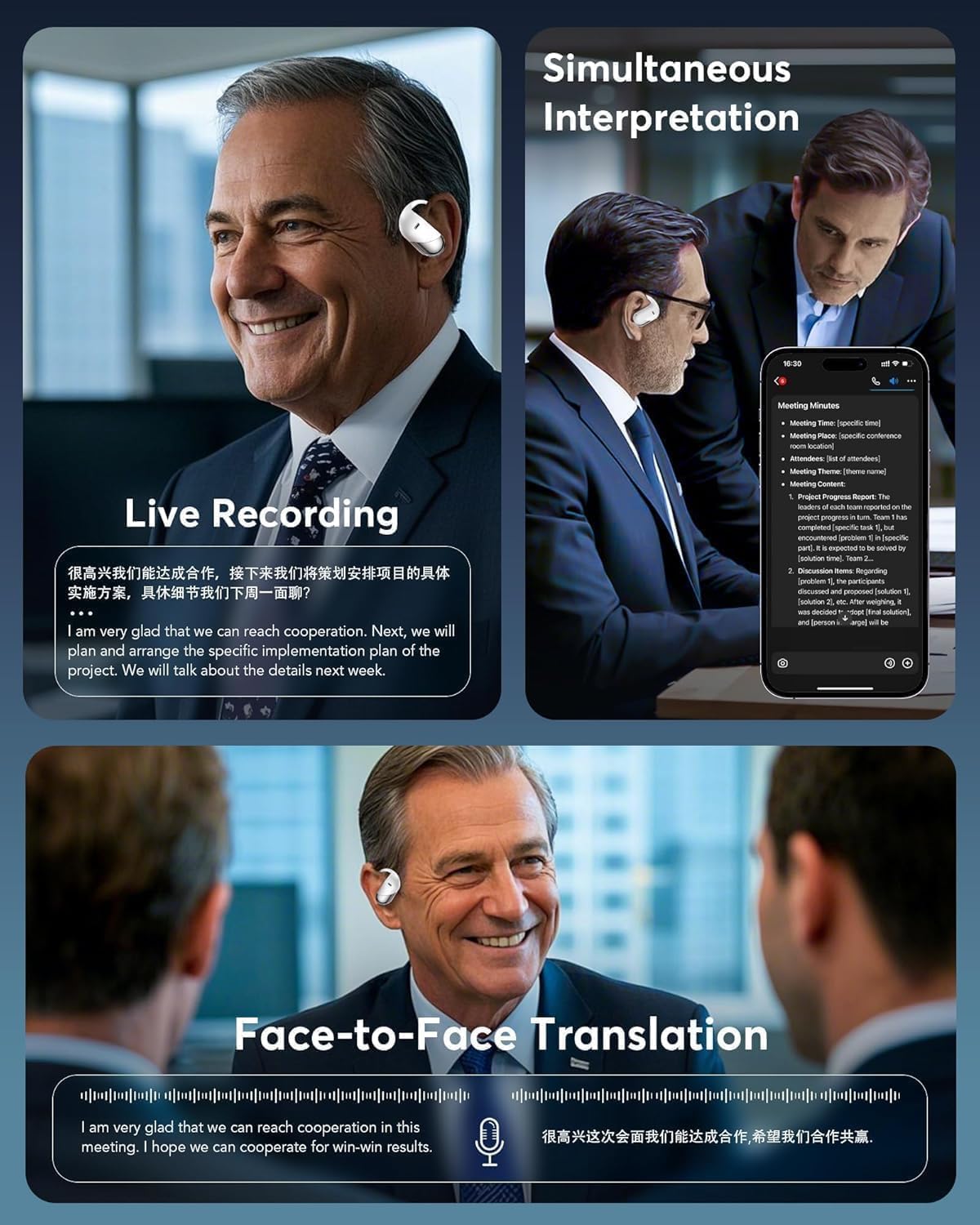 Detalle 2 de Translation Earbuds with 198-Language Support