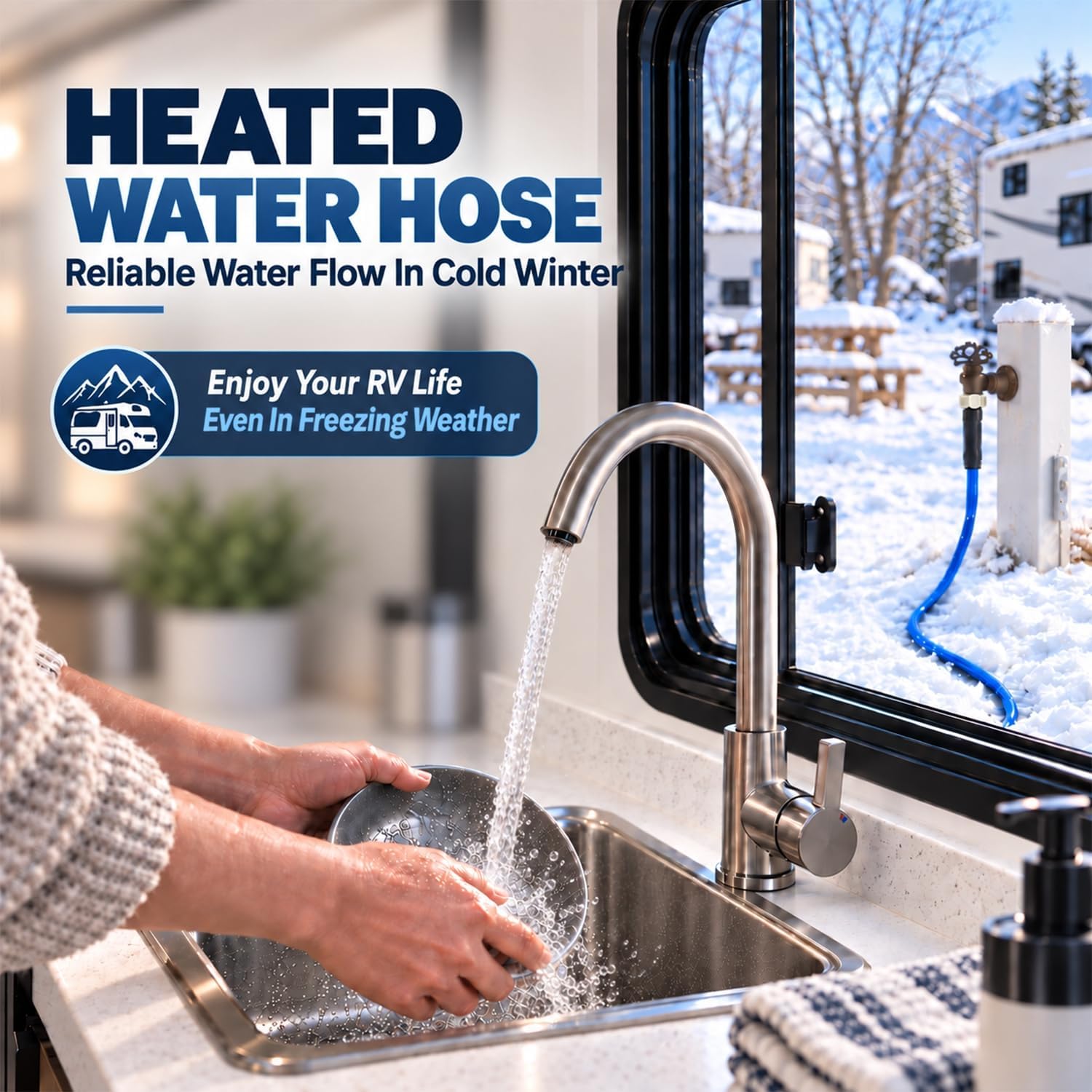 Detalle 2 de REHOSEUP 15 ft Heated Water Hose