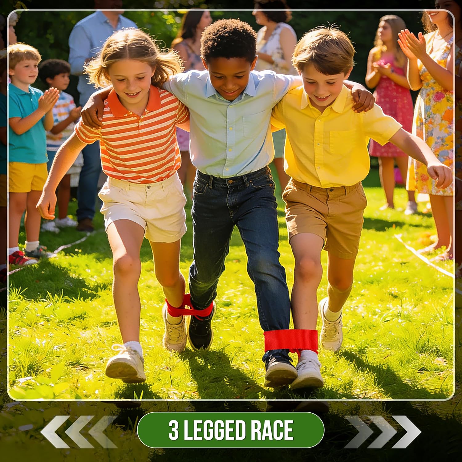 Thumbnail 4 de 4-In-1 Outdoor Games Set for Kids & Adults — 39-Piece Yard Games Kit (sack race, bean bags, egg-and-spoon, three-legged bands)