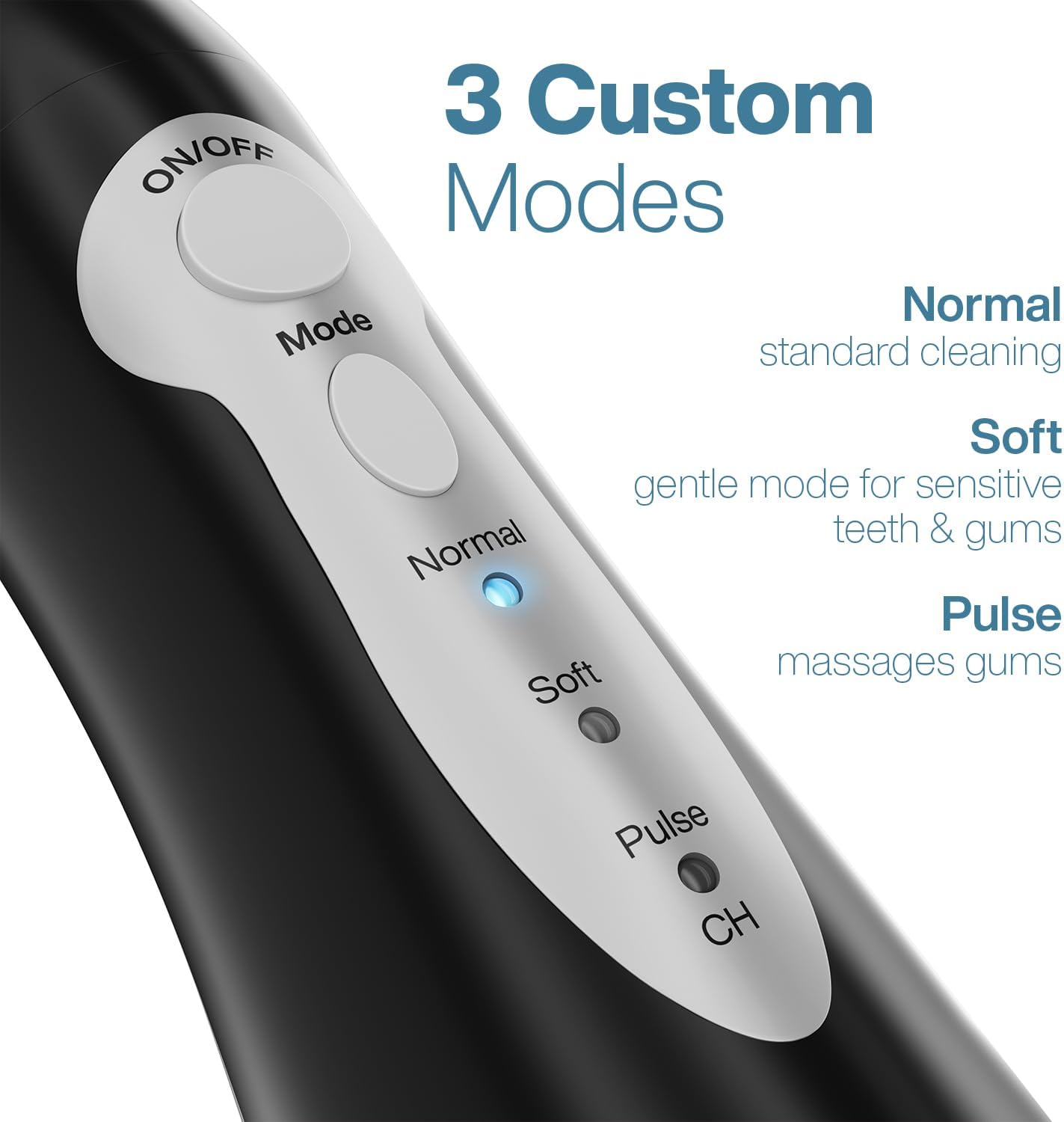 Detalle 2 de AquaSonic Water Flosser review: cordless, rechargeable, braces-friendly dental irrigation
