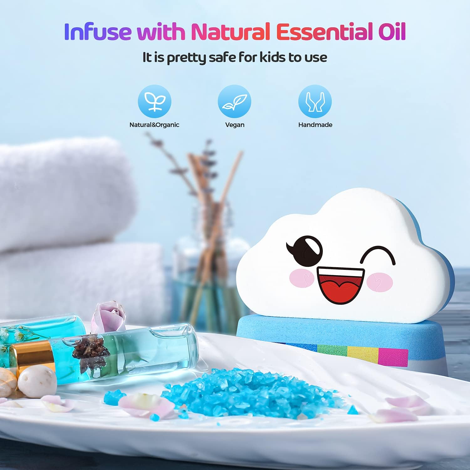 Thumbnail 2 de Elfinbay Rainbow Cloud Bath Bomb Gift Set