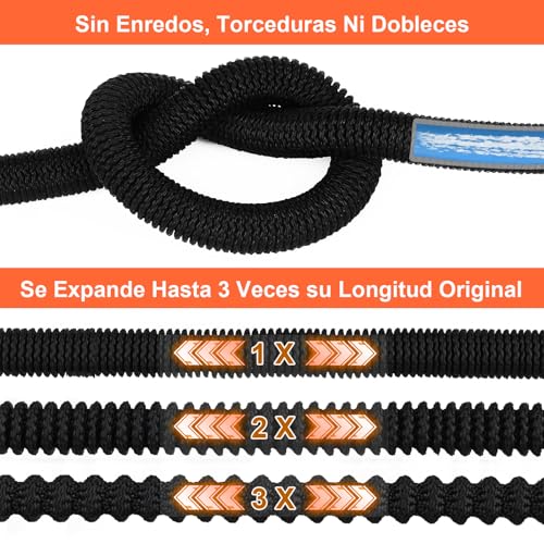 Detalle de Manguera de Jardín Extensible 7.5M (3x2.5M) Cunbayi con Pistola 10 Funciones – Flexible, Ligera y Durable