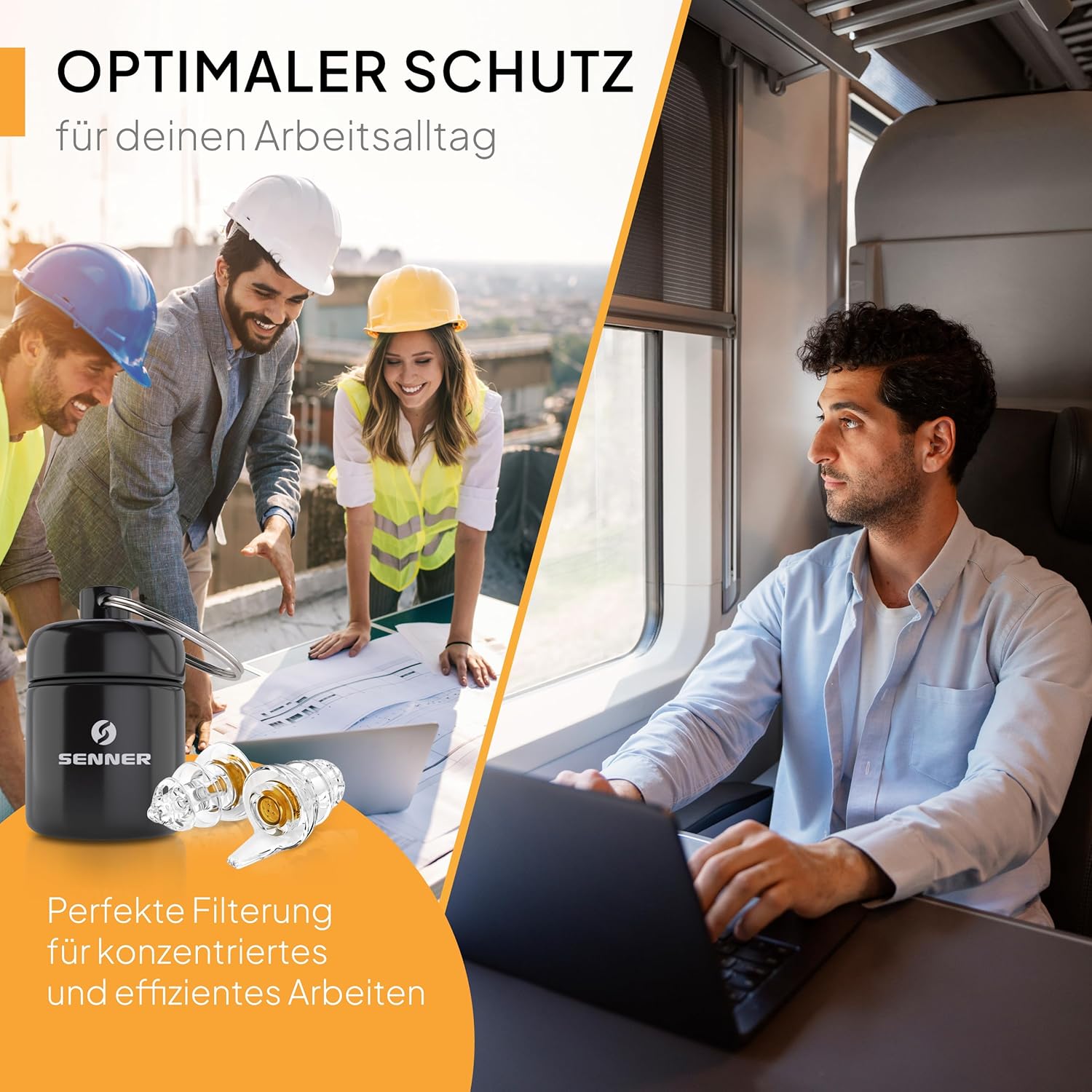 Detalle 1 de Senner WorkPro Gehörschutzstöpsel mit 3-Lagen