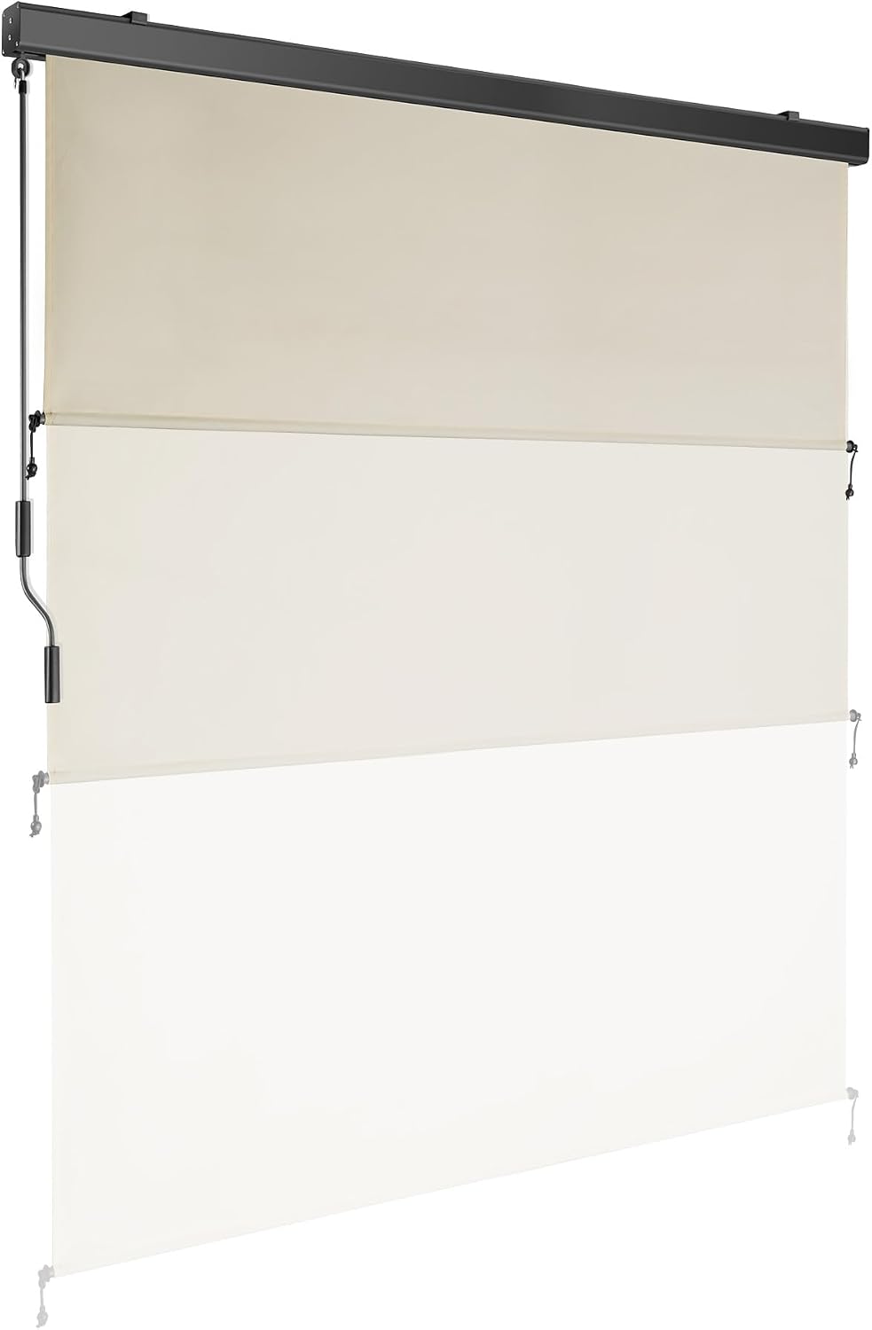 Detalle 2 de tectake 406140 vertikalmarkis 160 x 250 cm med vev och UV-skydd 50+