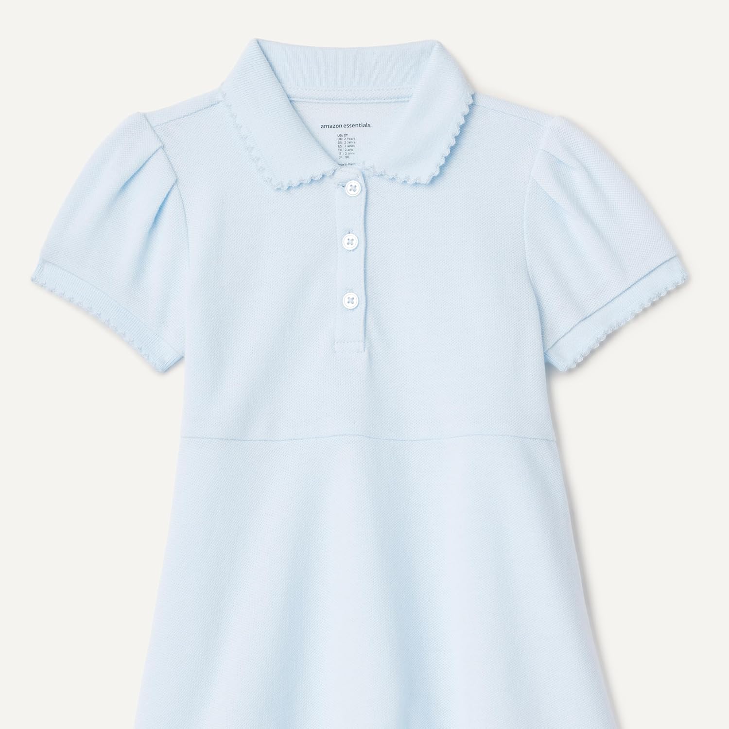 Thumbnail 3 de Amazon Essentials Girl's Short Sleeve Polo Dress (cotton piqué, fit & flare)