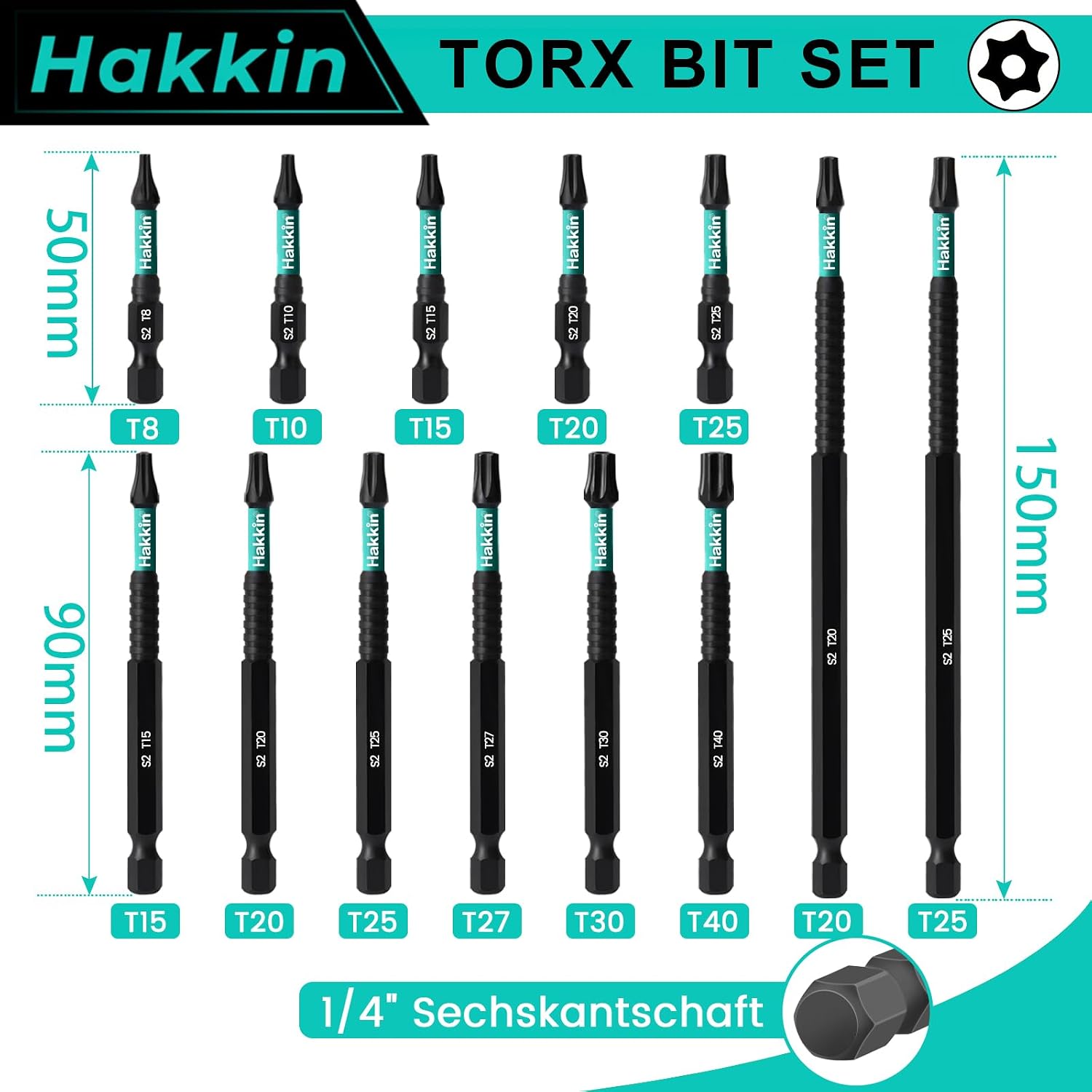 Thumbnail 1 de Hakkin Torx Bit Set mit 13 Bits