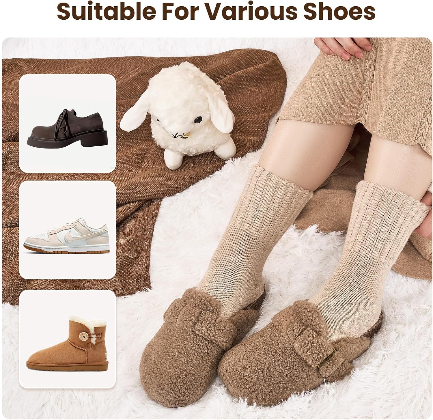 Thumbnail 6 de Niorasen NSUS25110 Women's Thermal Crew Socks, 3 Pairs, Cushioned