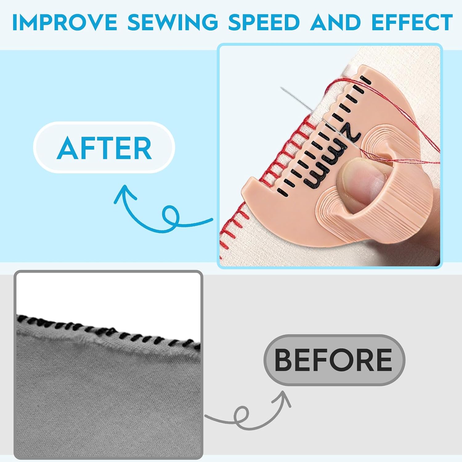 Detalle de Edge Stitch Sewing Gauge, 2mm/3mm/4mm