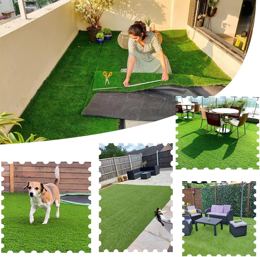 Thumbnail 6 de Petgrow 20MM Eco Artificial Grass for Pets (1m × 2m) with Self-Draining System