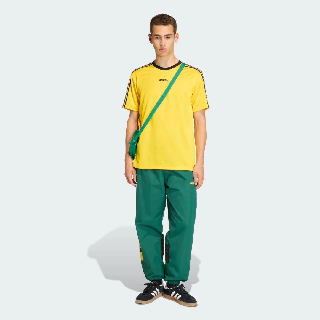 Detalle de Camiseta de jacquard Adidas – Amarillo