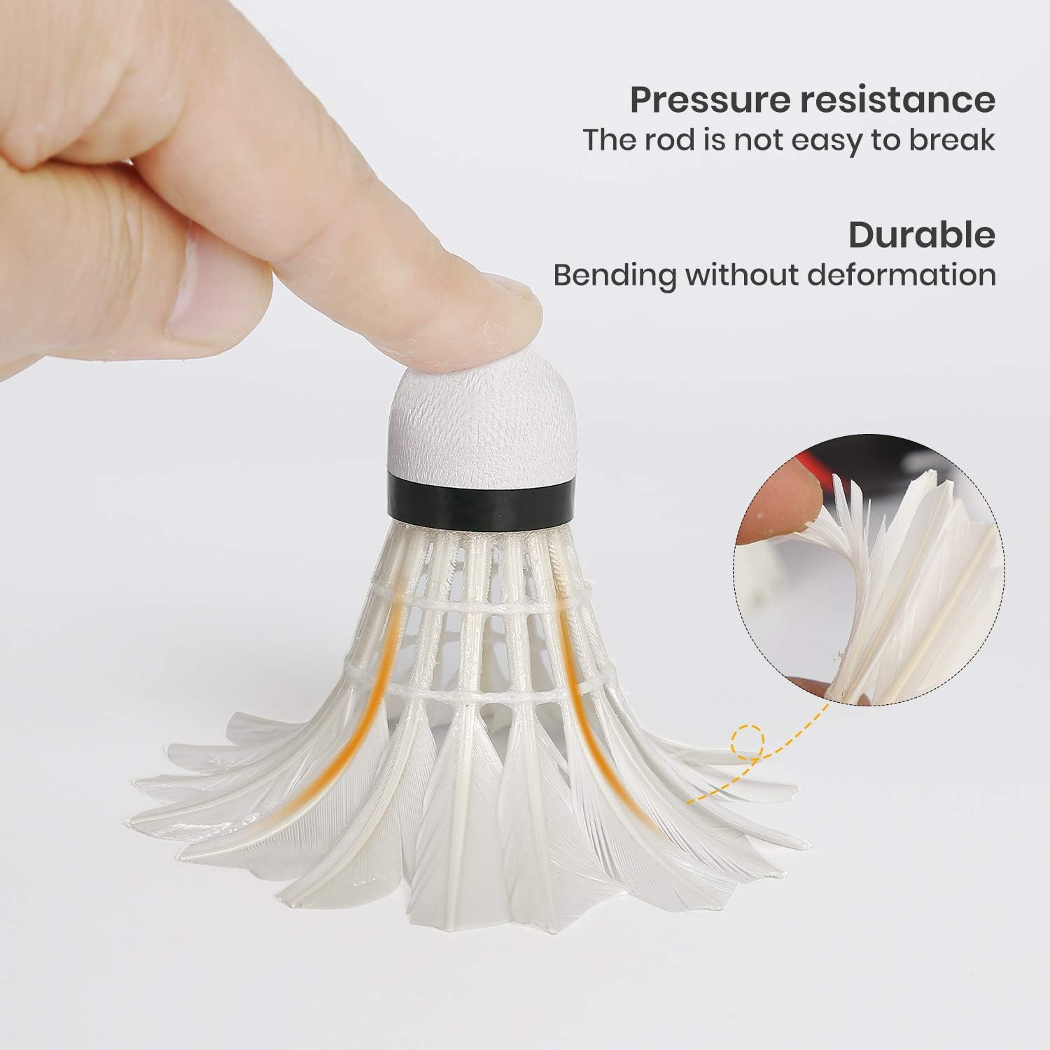 Detalle de Nalax Badminton Birdie 12-Pack