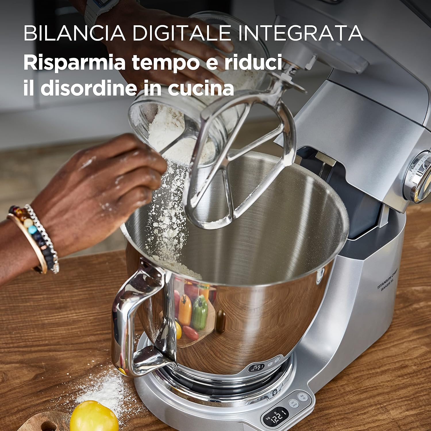 Thumbnail 1 de Kenwood Titanium Chef Baker XL KVL85.424SI: Chef multifunzione con bilancia integrata e doppia ciotola