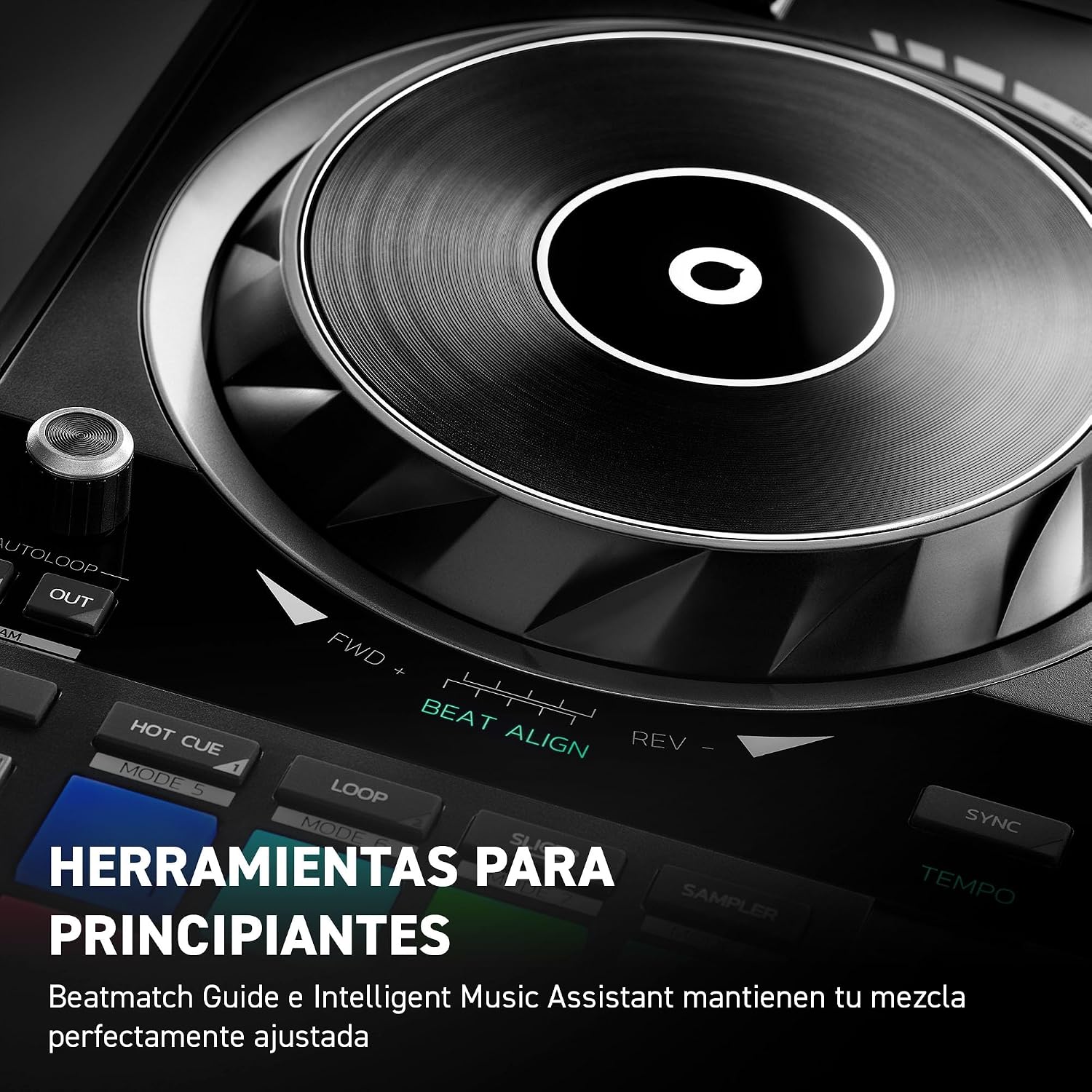 Detalle de Hercules DJControl Inpulse 500: Controladora USB de 2 decks para Serato DJ Lite y DJUCED
