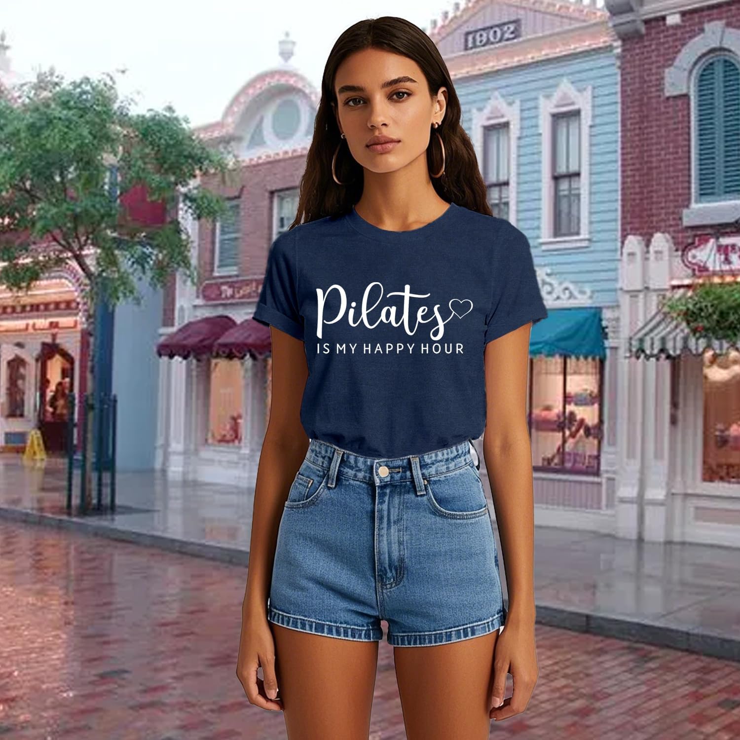 Detalle de Pilates T Shirt for women soft stretch