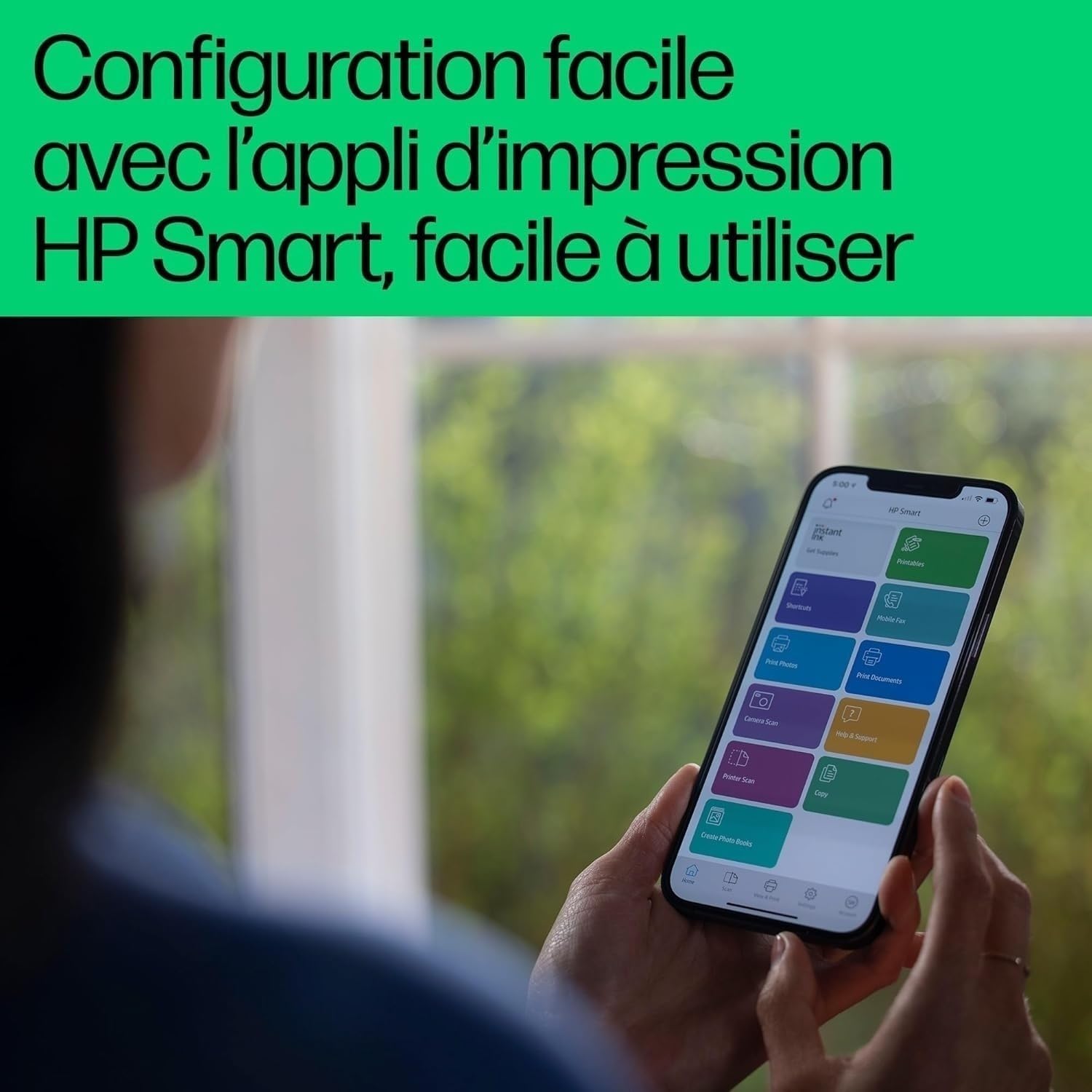 Detalle de HP Envy 6120e — Imprimante Multifonction à jet d'encre, Wi‑Fi et Impression Recto Verso Automatique