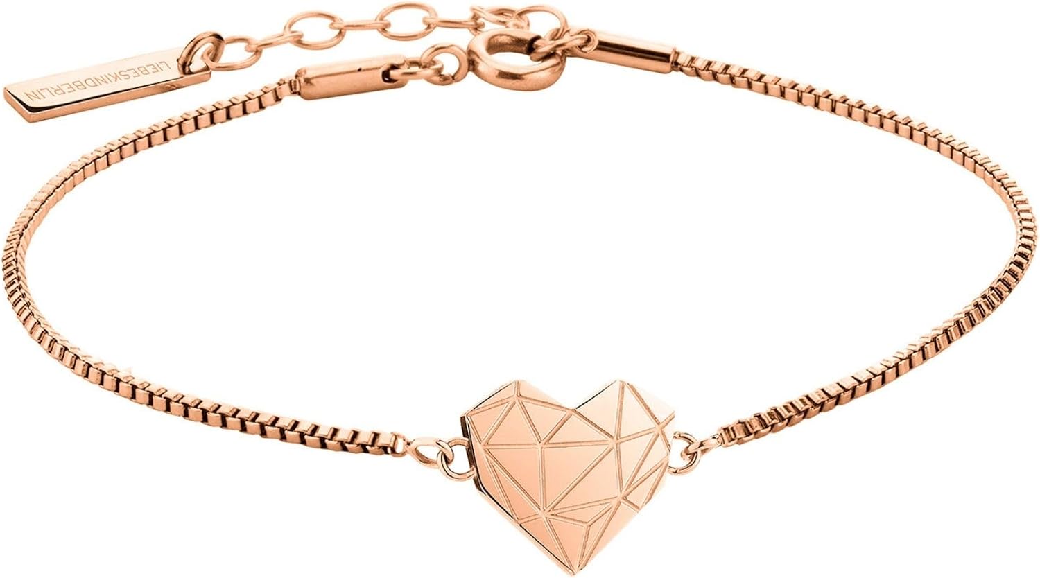 Thumbnail 6 de LIEBESKIND BERLIN Herz-Armband – Edelstahl-Armschmuck mit Herzanhänger, 21 cm, Karabinerverschluss