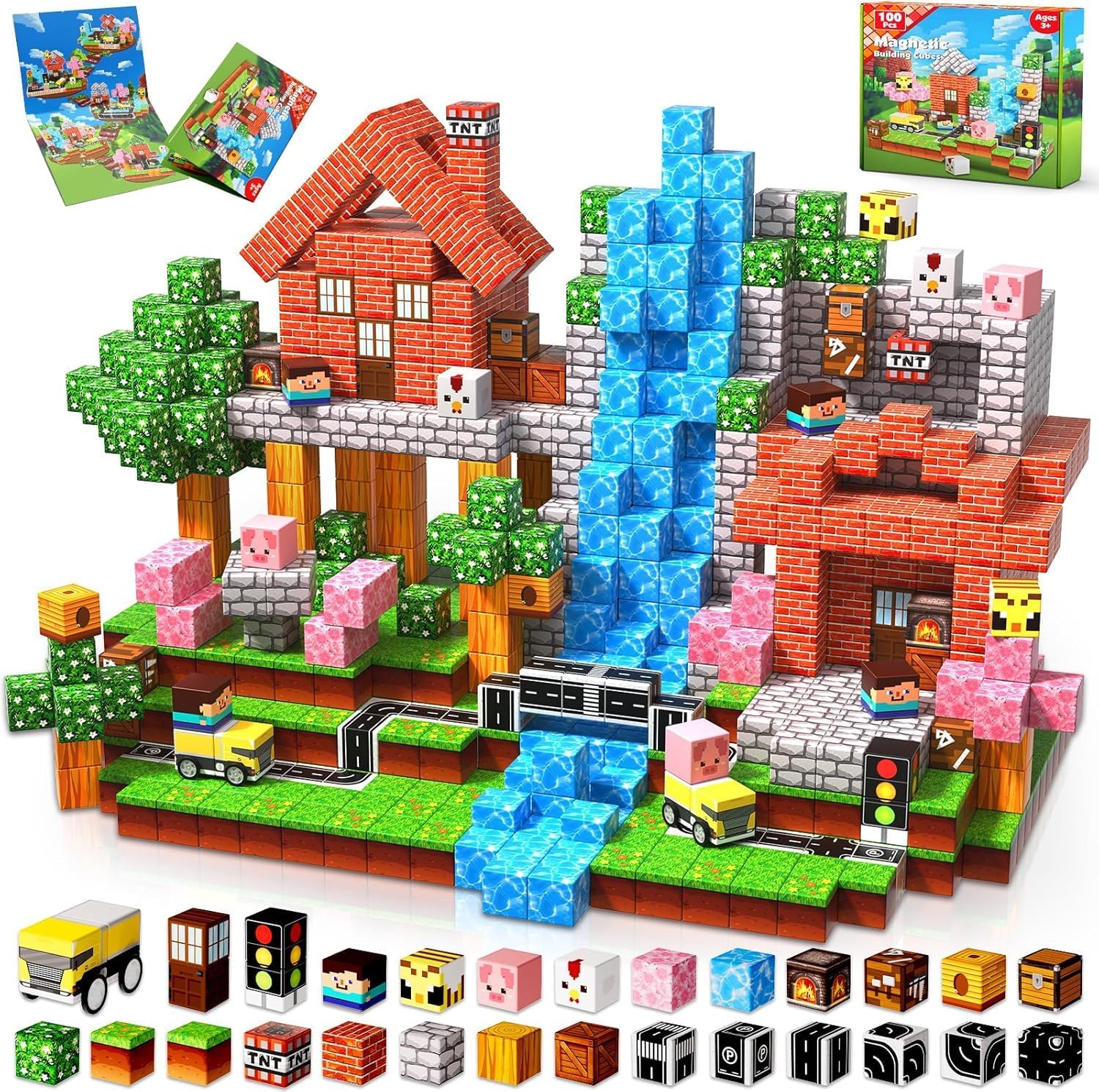 Thumbnail 6 de GraceDuck Magnetische Bausteine 150 Teile