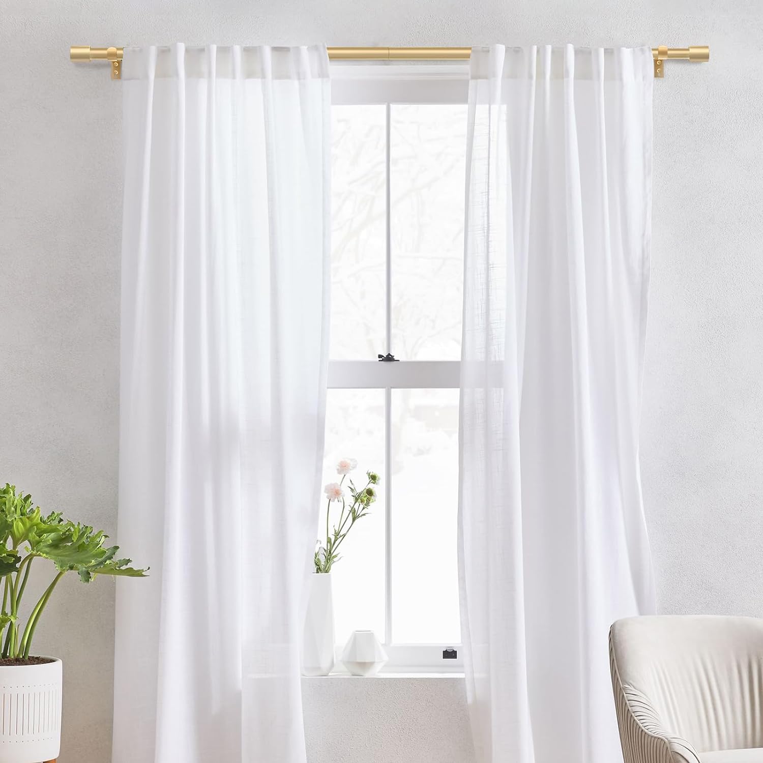 Thumbnail 1 de IFELS Heavy Duty Curtain Rods 66–120 in 🪟
