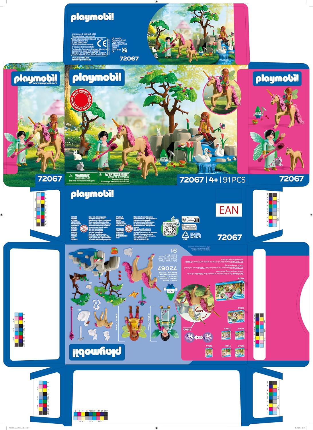Thumbnail 6 de PLAYMOBIL Fantasy & Magic Fairy Outing 72067 – Famiglia di fate e unicorni