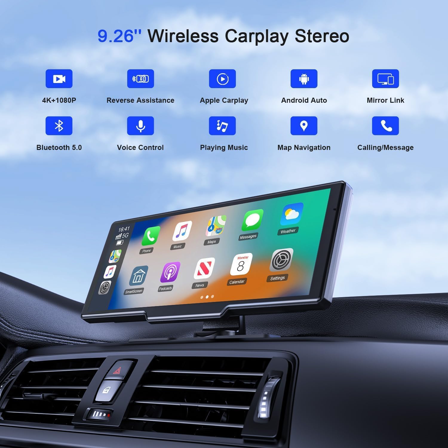 Detalle 2 de Avylet 9.26" Wireless Carplay Screen for cars