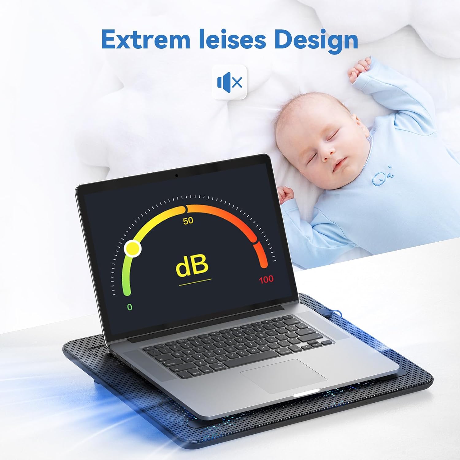 Thumbnail 2 de TECKNET Laptop Kühler 17,3 Zoll