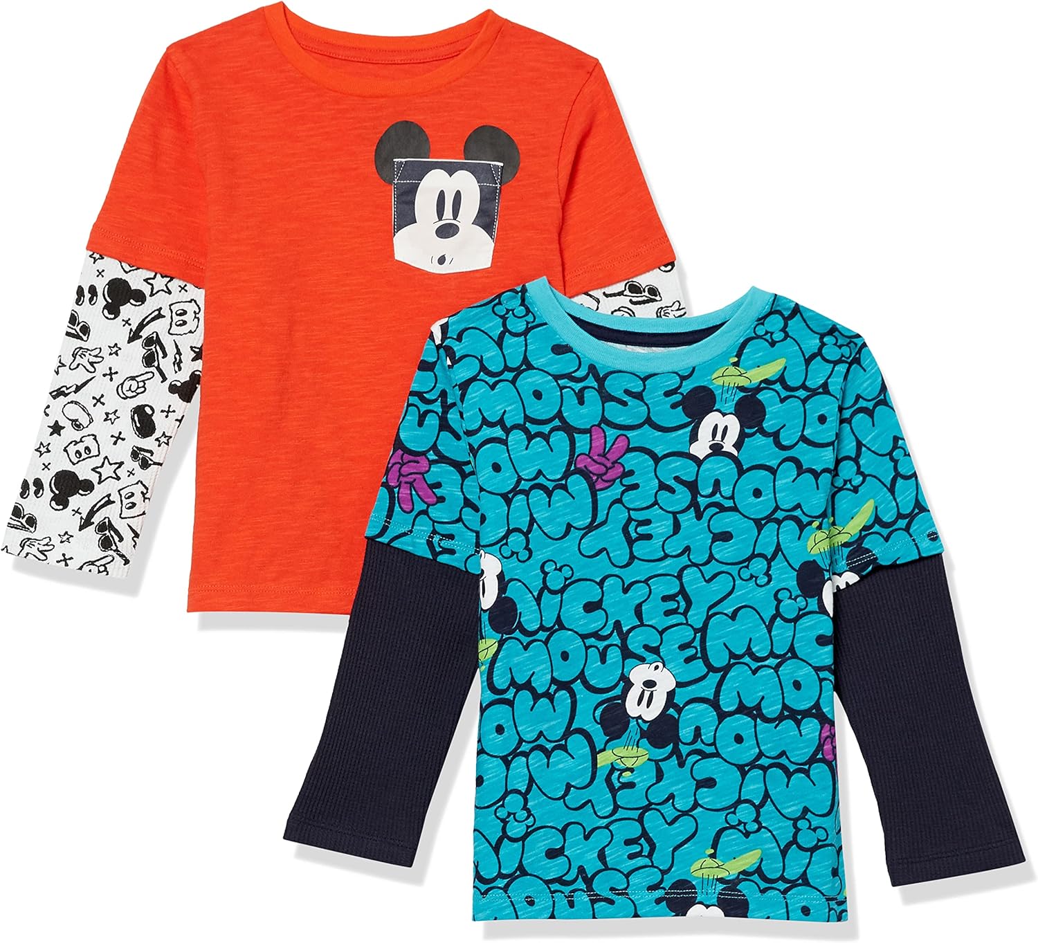 Thumbnail 3 de Amazon Essentials Jungen Langärmelige 2-In-1-T-Shirts – Vielseitige Lagenoptik für jedes Wetter