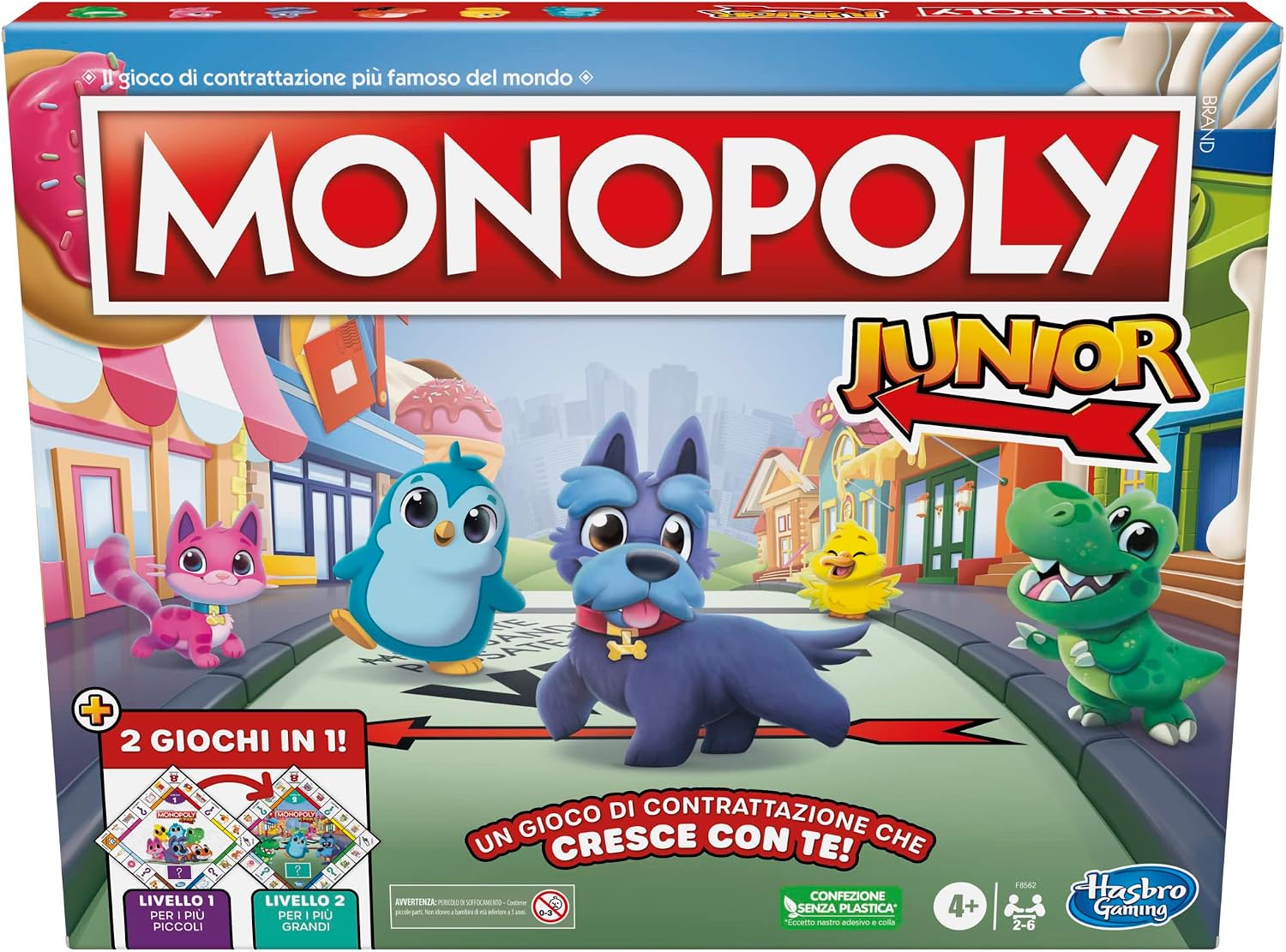 Detalle de Monopoly Junior 2 in 1 per bambini 🎲
