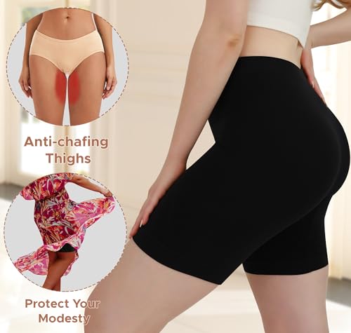 Thumbnail 1 de INNERSY Black Cycling Shorts Women Chub Rub Shorts Under Dress (XL)