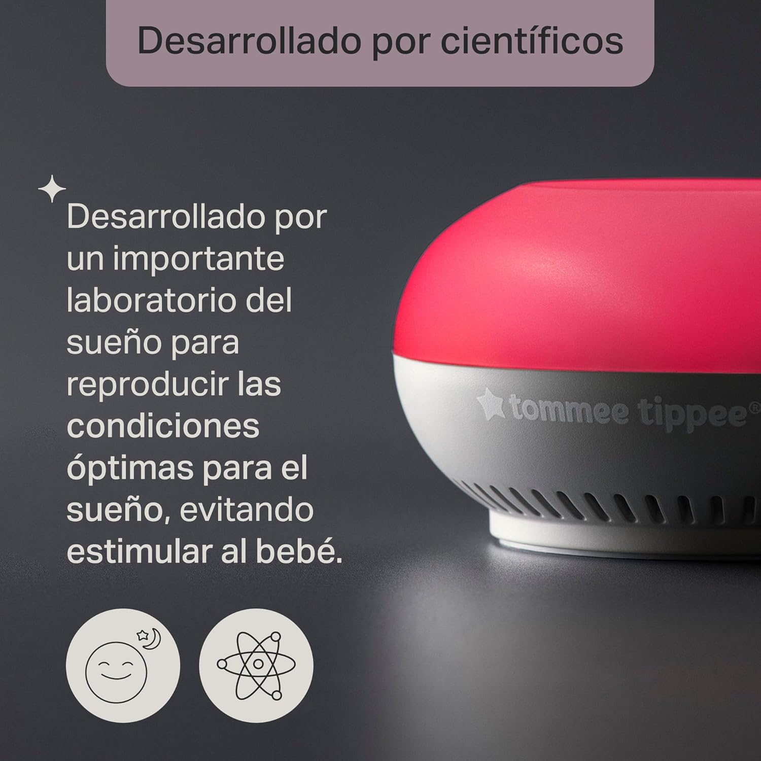 Detalle 2 de Tommee Tippee Dreammaker, Asistente para Dormir con Luz y Sonido 🌙