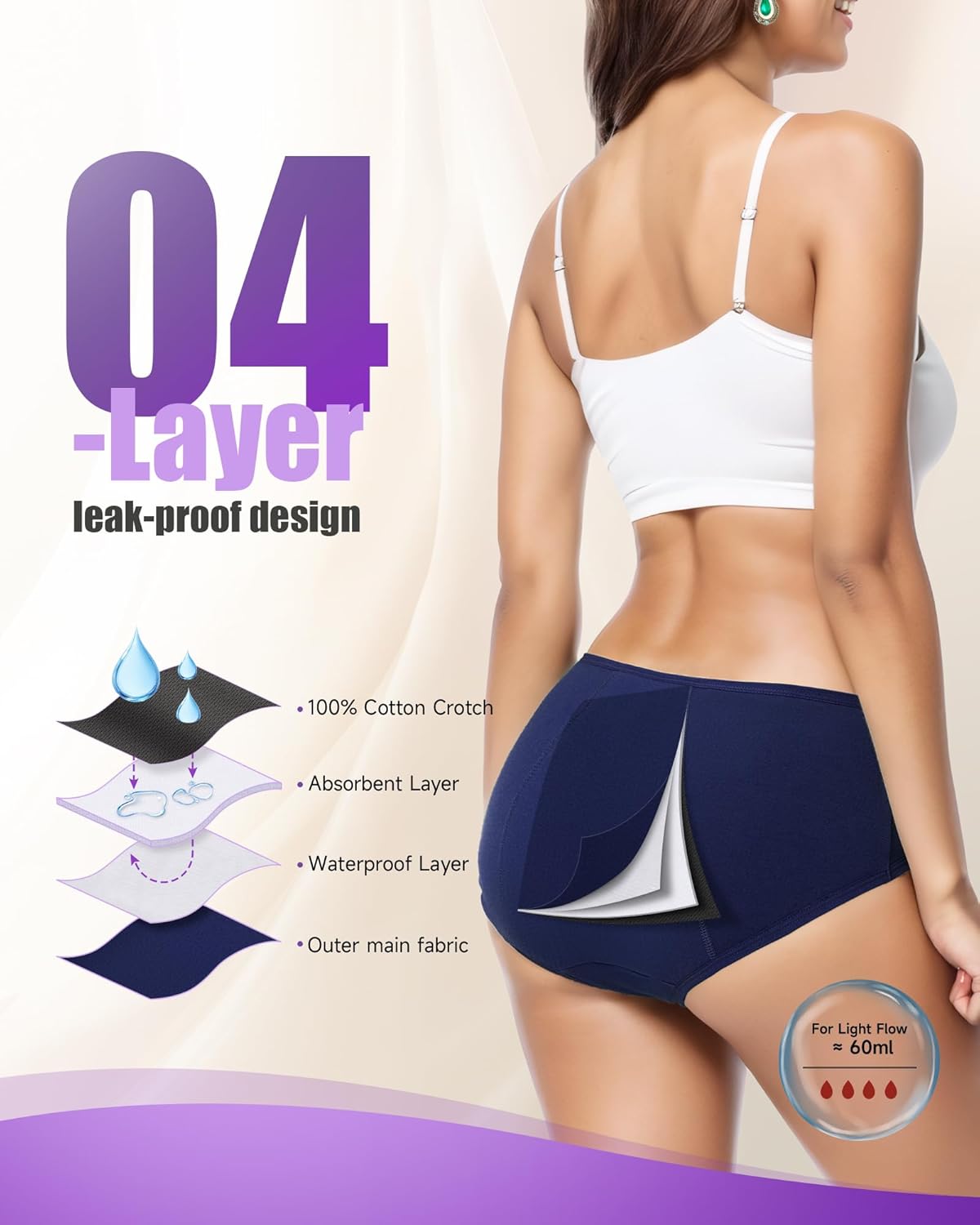 Thumbnail 4 de TANSTC Bragas Menstruales Algodón 60ML Pack 3