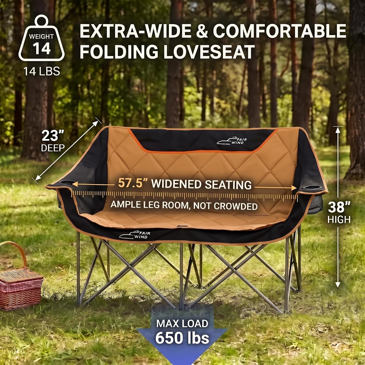 Thumbnail 2 de FAIR WIND Oversized Camping Chair