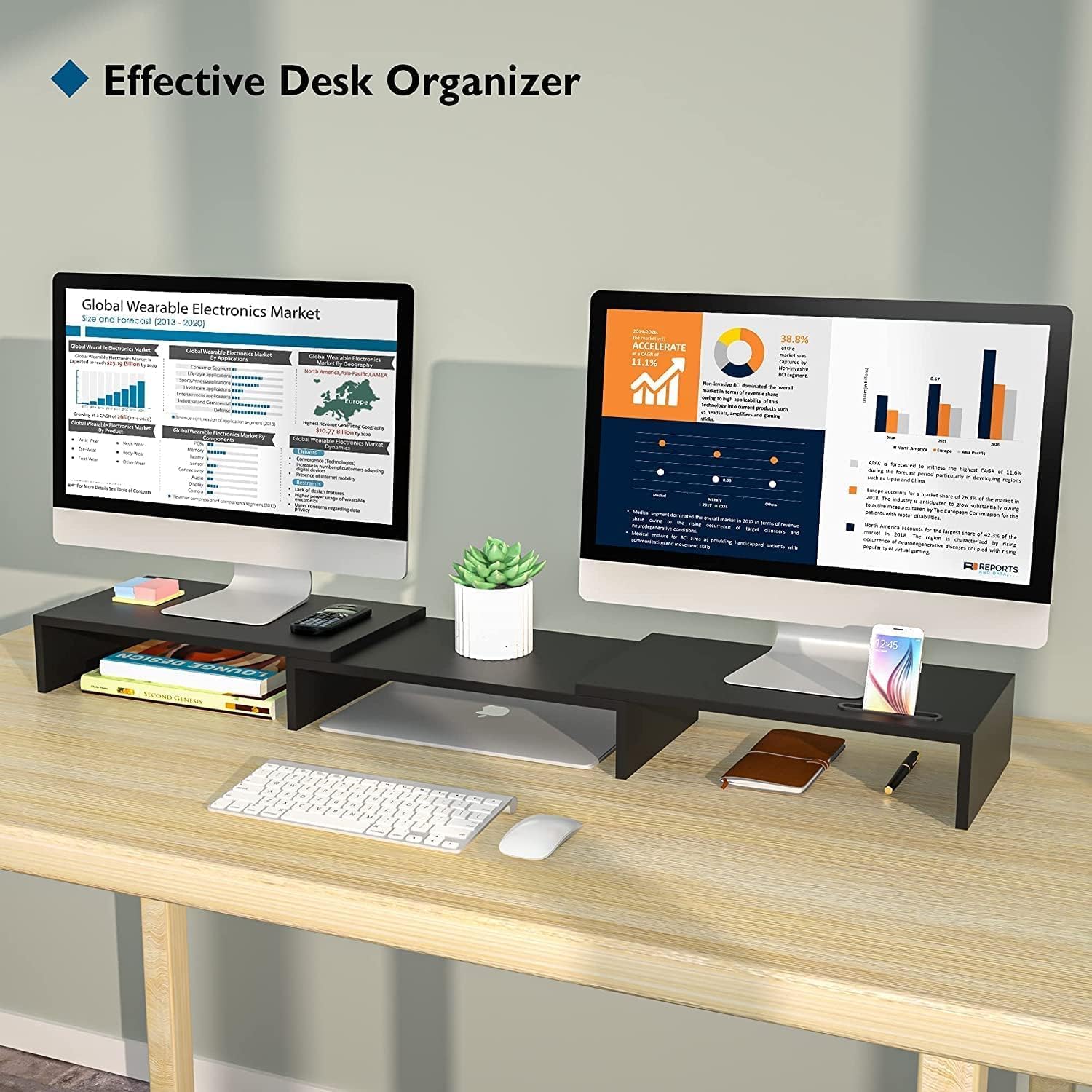 Thumbnail 2 de BONTEC Supporto doppio monitor regolabile 20kg 💻