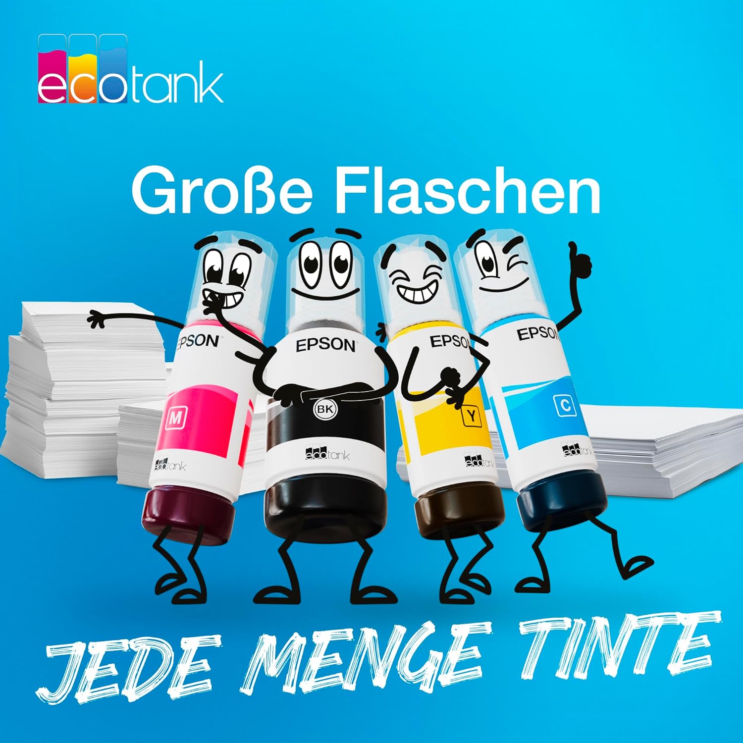 Detalle de Epson EcoTank 102 Original Tinte Vier Farben