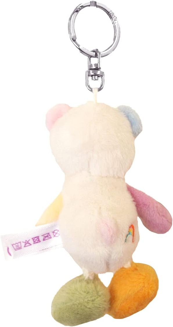 Detalle de NICI(ニキ)3090378 レインボーベア キーリング 10cm ポリエステル製・マルチカラー