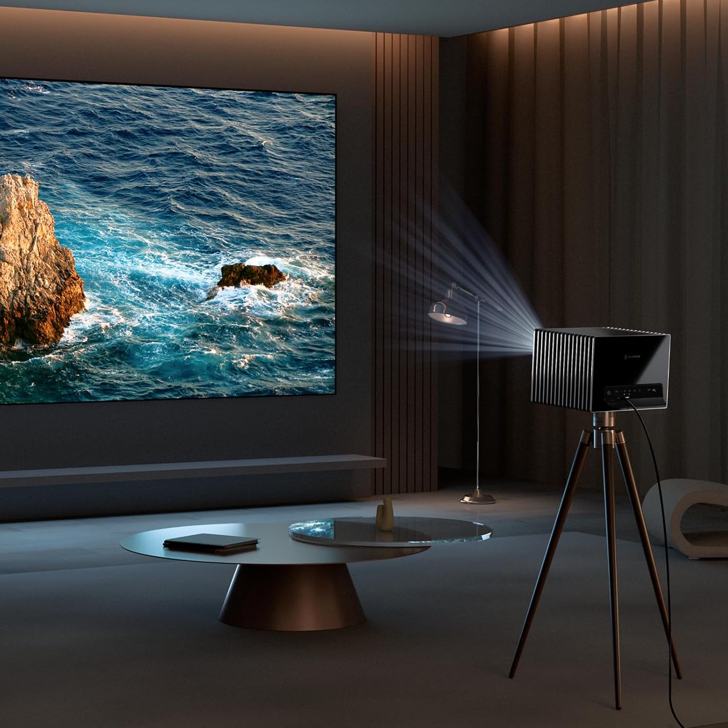 Thumbnail 5 de Valerion Walnut Tripod Stand for VisionMaster and StreamMaster Laser Projectors