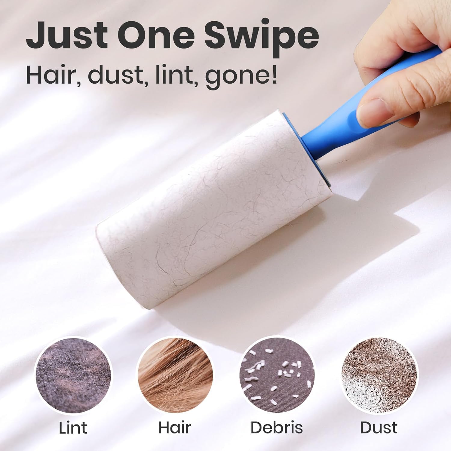 Detalle 2 de vantaly Lint Roller Set, 900 Adhesive Sheets, 3 Handles and 7 Refills