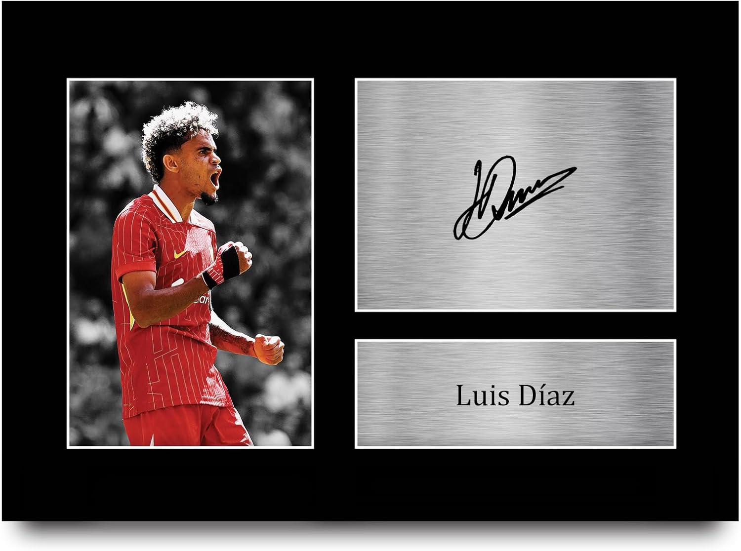 Thumbnail 6 de HWC Trading FR A3 Luis Diaz Liverpool framed signed memorabilia photograph display (A3)