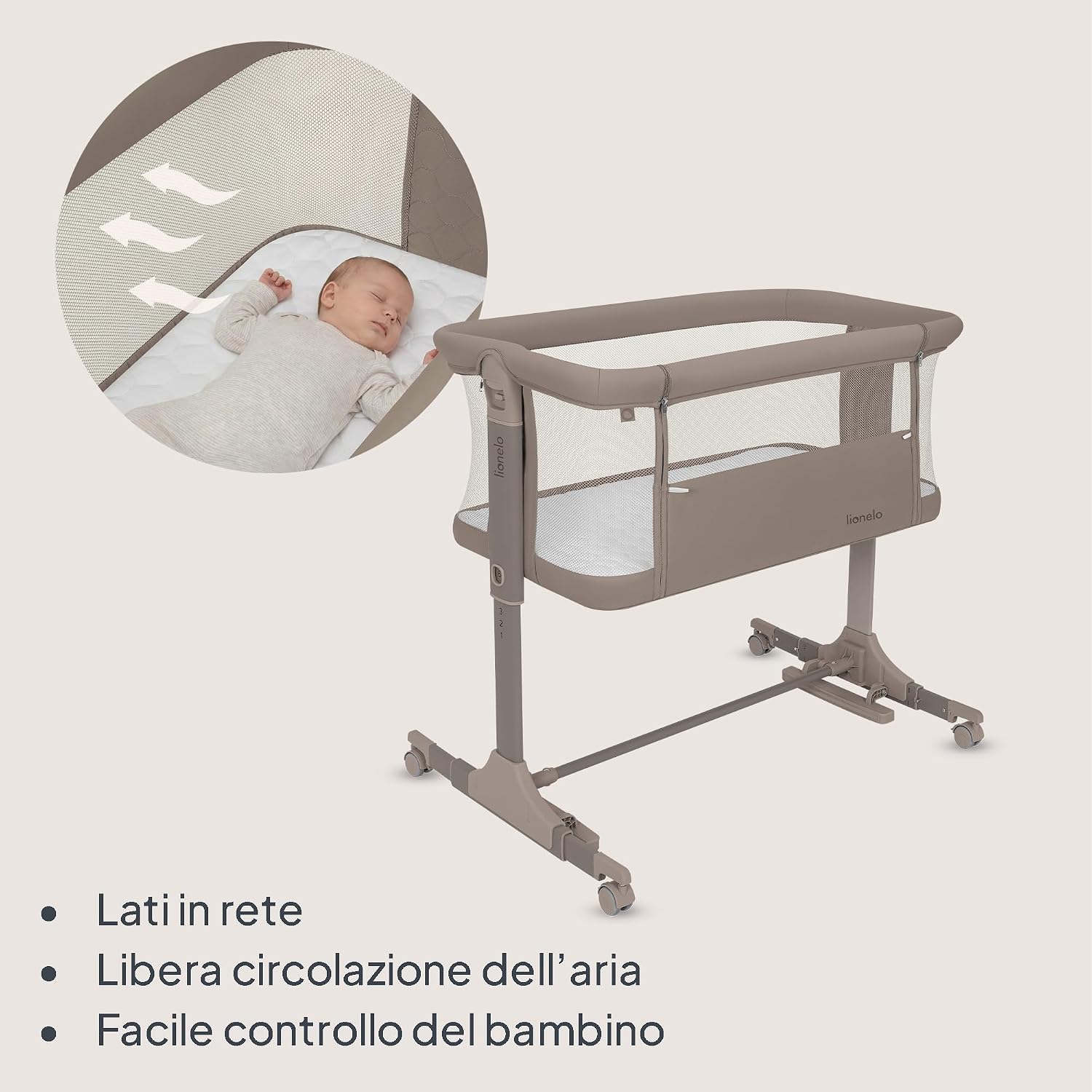 Thumbnail 5 de Lionelo Pari Culla Co Sleeping Fianco Letto 3 in 1: comfort, versatilità e praticità