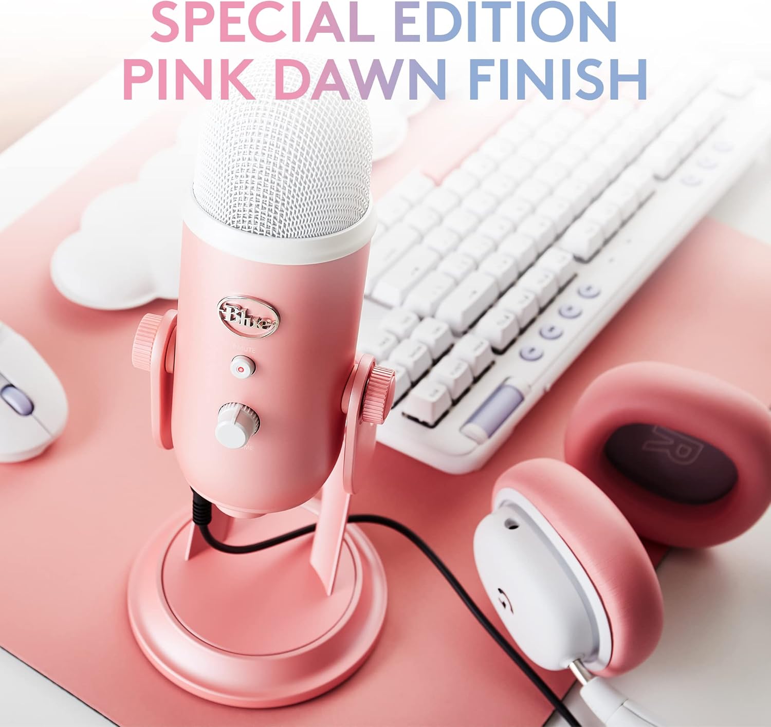 Thumbnail 1 de Logitech G Blue Yeti USB microphone with Blue VO!CE effects (Pink) for PC and Mac