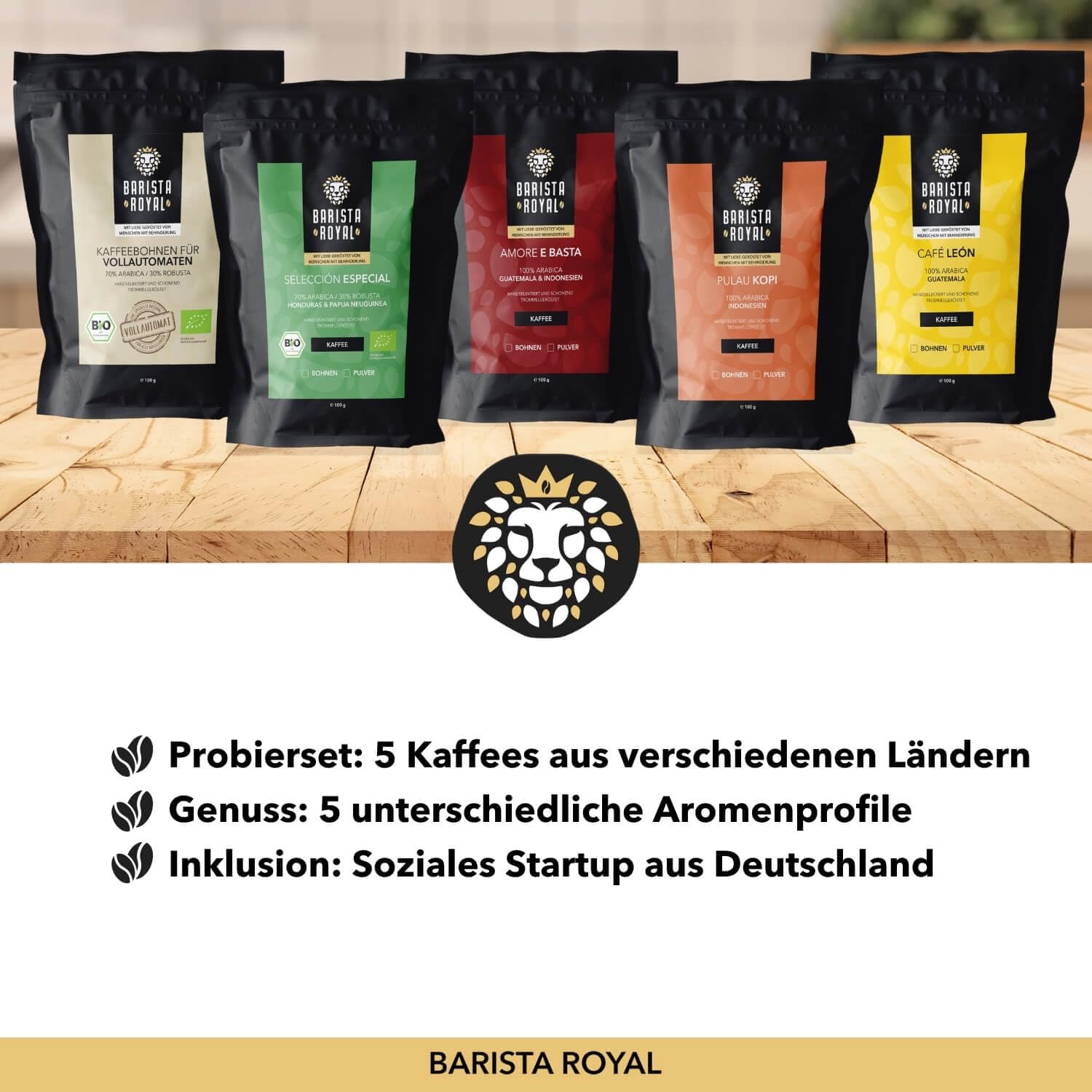 Thumbnail 5 de Premium Kaffeebohnen Geschenkset 5×100 g