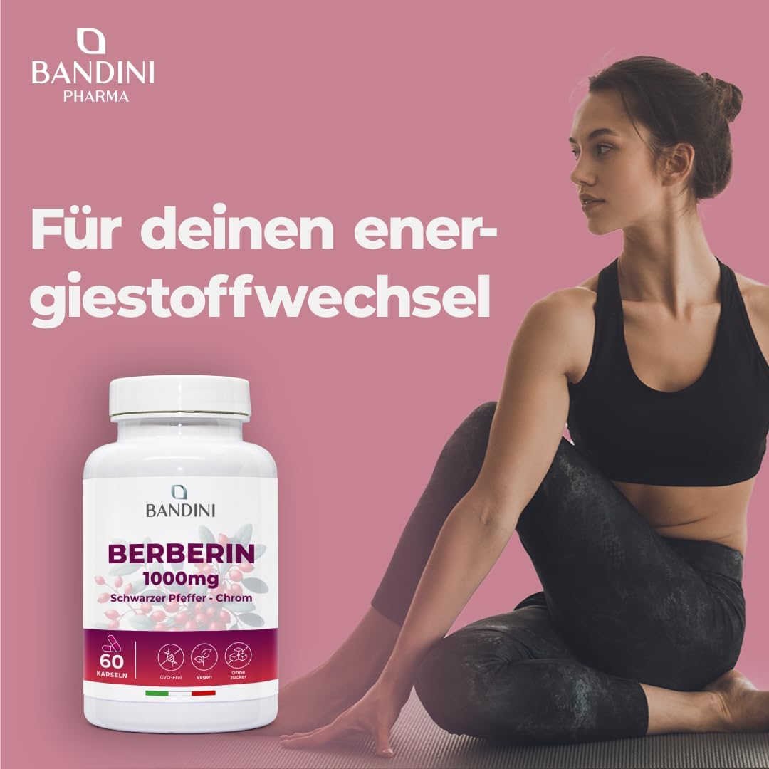Detalle 2 de Bandini Berberin 1000mg Rein Hochdosiert