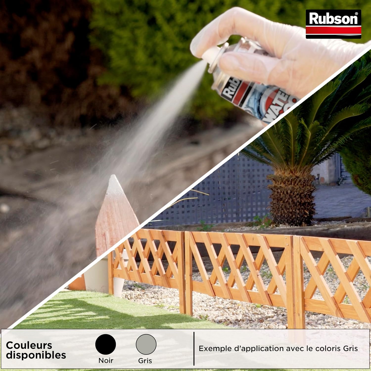 Detalle de Rubson Revêtement Waterproof en Spray Anti-Fuites Noir — aérosol 300 ml
