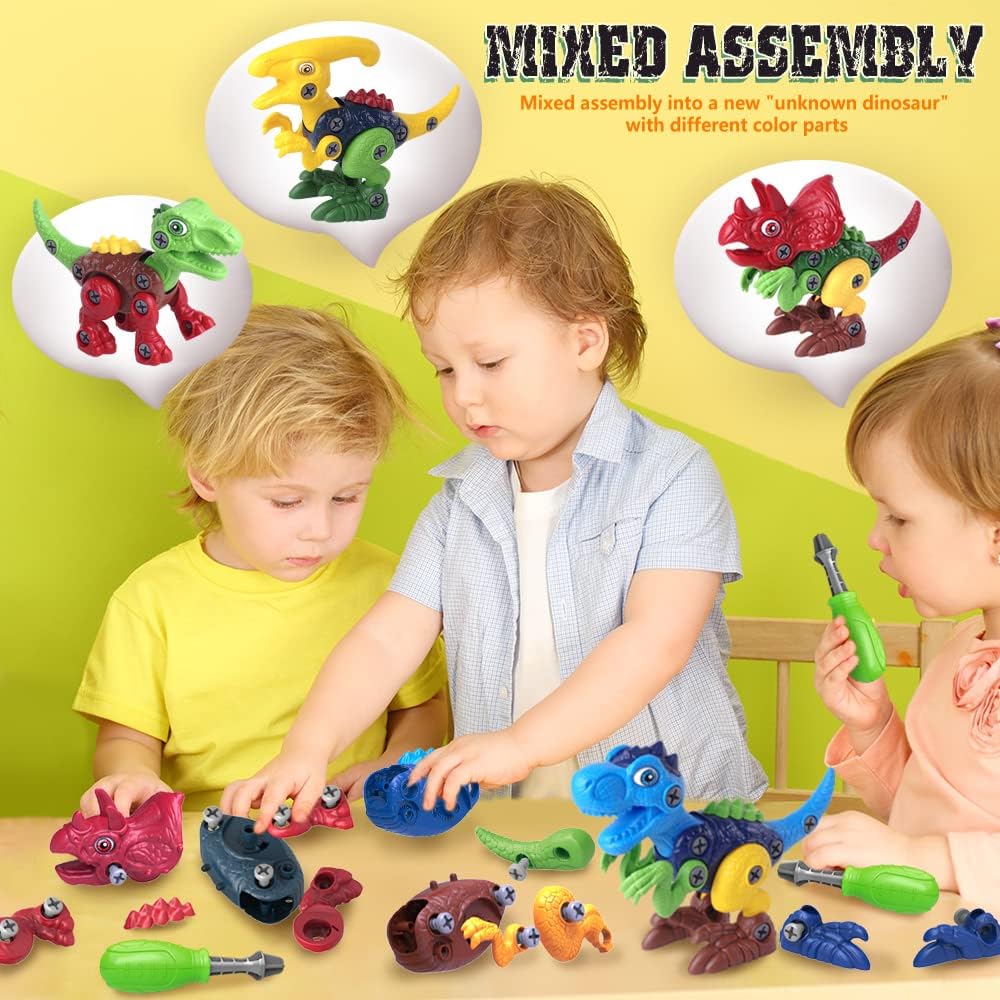 Thumbnail 4 de Take Apart Dinosaur Toys 4-Pack 🦖