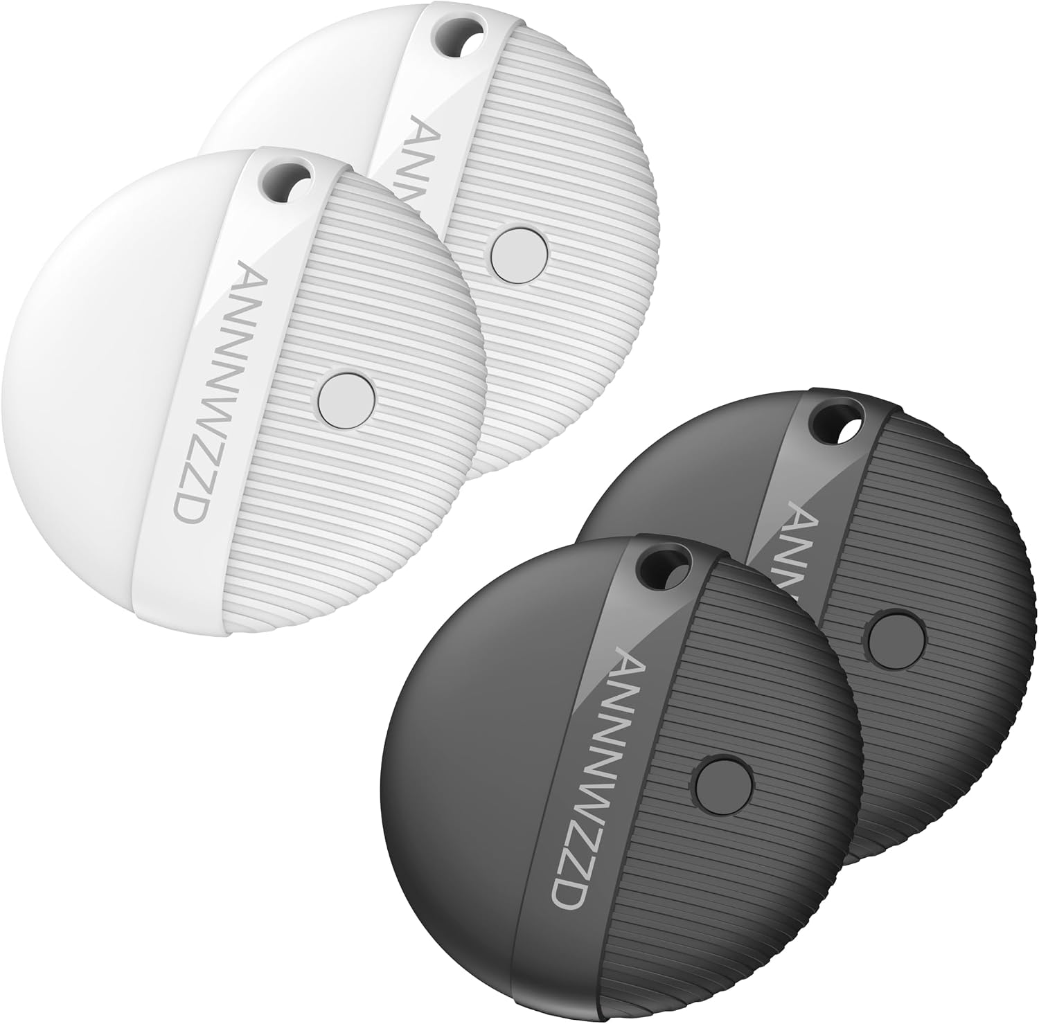 Detalle de ANNNWZZD Air Tracker Tags 4 Pack — Find My Item Trackers for Keys, Wallet, Luggage and More (Apple Find My, iOS Only)