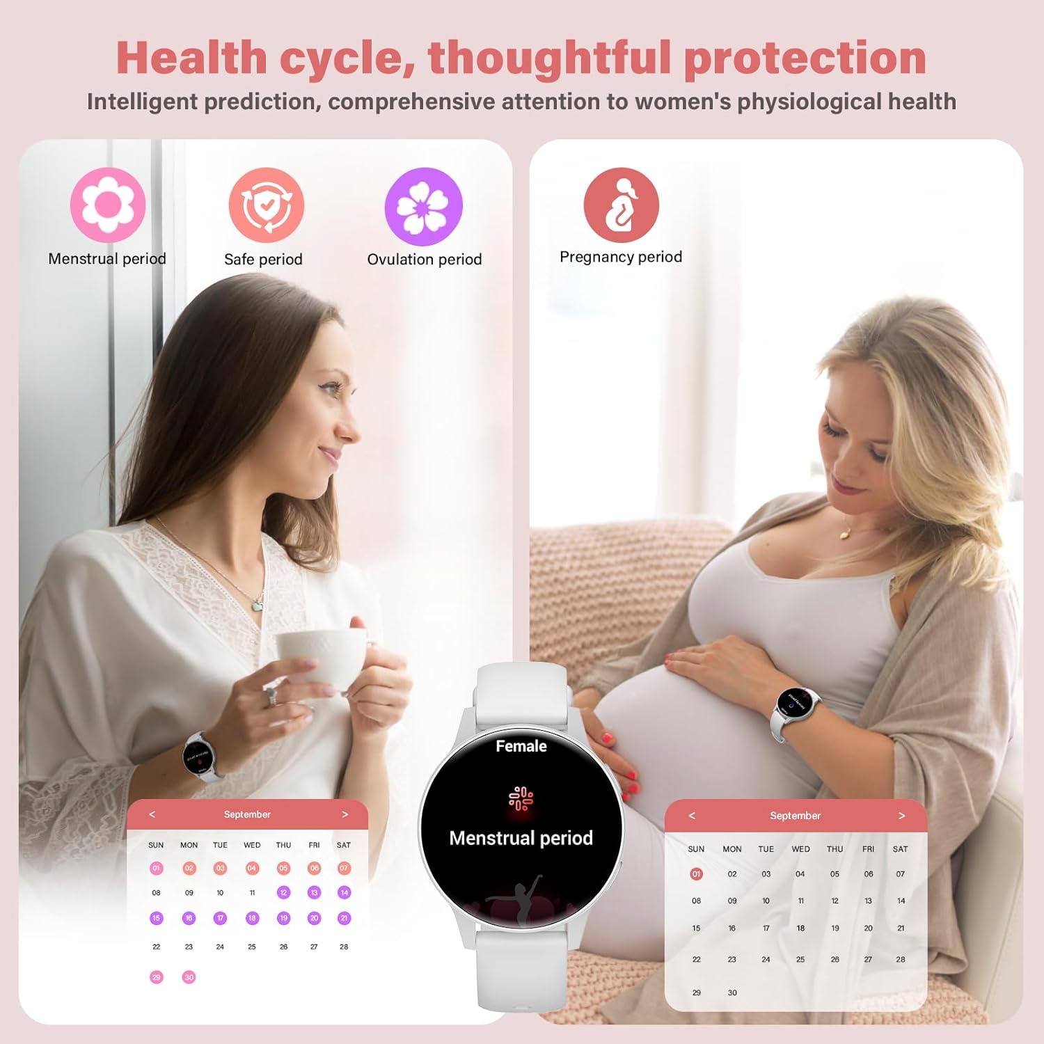 Thumbnail 3 de SLOKSFil Reloj Smart Mujer 1.27" Bluetooth, IP68, Deportes👩💻