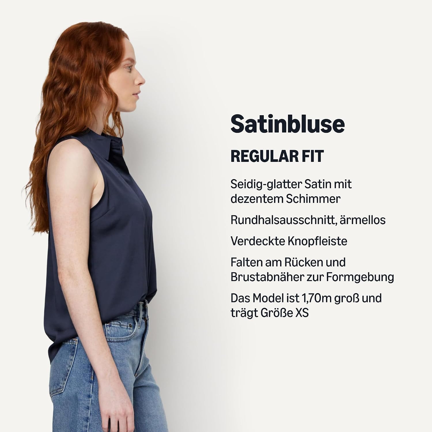 Detalle 2 de Amazon Essentials Damen Ärmellose Bluse mit Knopfleiste in normaler Passform